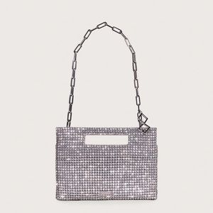 CULT GAIA - Lucinda Mini Rhinestone Shoulder Bag - Clear